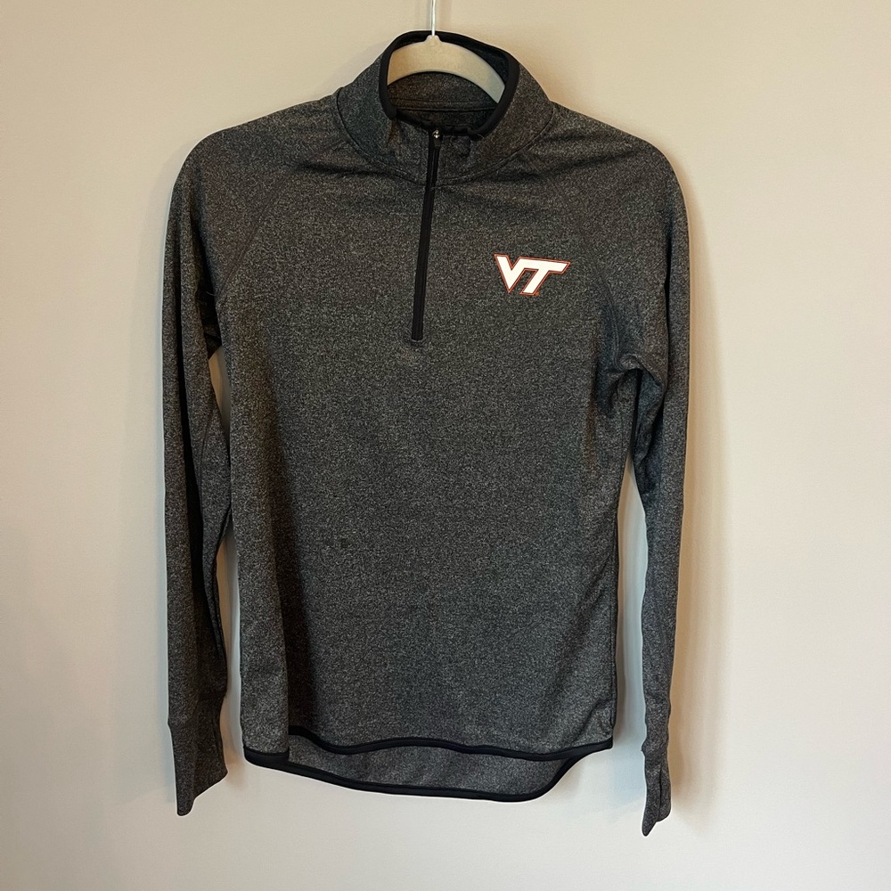 Virginia Tech 1/4 zip pullover. Colosseum Brand. Size Medium
